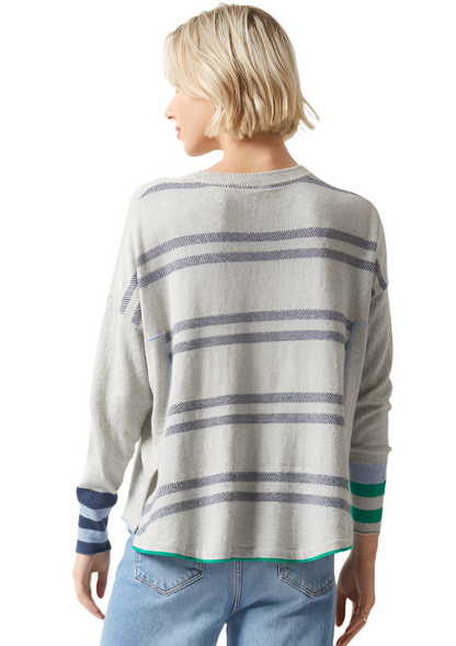 Zaket & Plover Birdseye Trim Sweater-NEW!