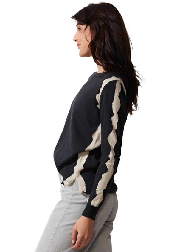 Zaket & Plover Zest Intarsia Crew Neck-NEW!