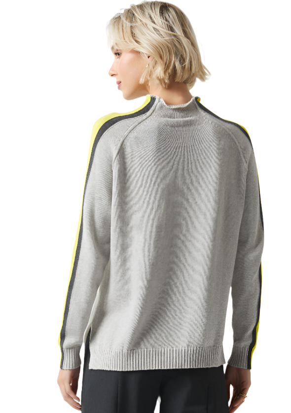 Zaket & Plover Contrast Funnel Neck Sweater-NEW!