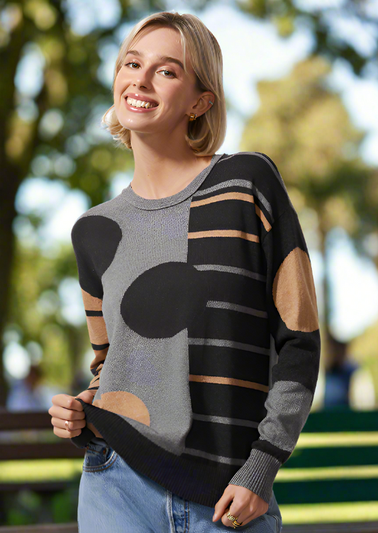 Zaket & Plover Spot on Stripes Sweater-NEW!