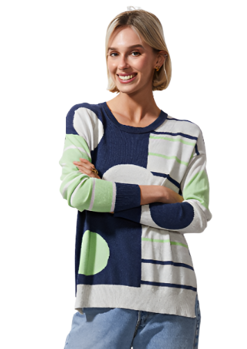 Zaket & Plover Spot on Stripes Sweater-NEW!