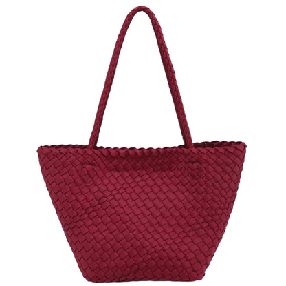 Ava Handwoven Convertible Bucket Bag/Tote