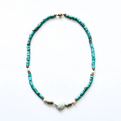 Sea Lily Turquoise Necklace-NEW!