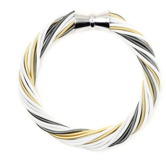 Sea Lily Piano Wire Twist Bracelet-NEW COLOR!