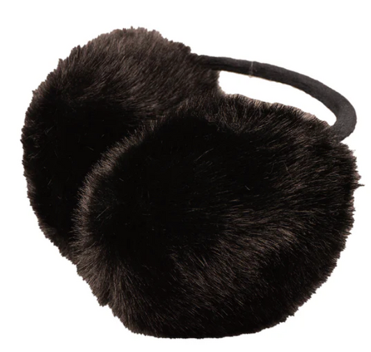 Catherine LillyWhite's Faux Fur Ear Muffs-Black