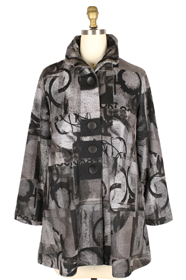 Damee Multi Print Long Jacket-NEW!