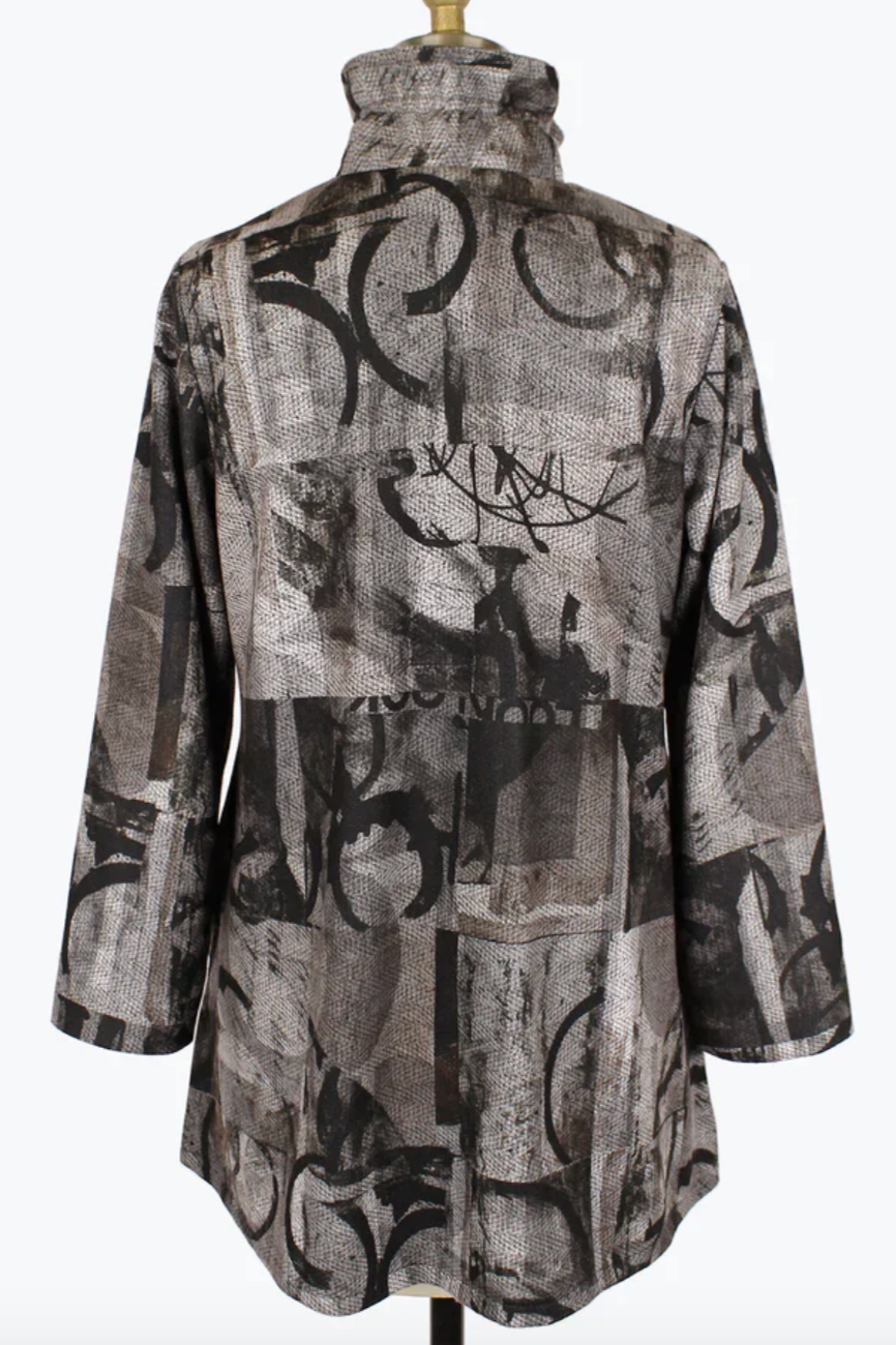 Damee Multi Print Long Jacket-NEW!