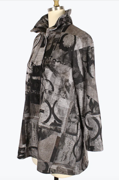 Damee Multi Print Long Jacket-NEW!