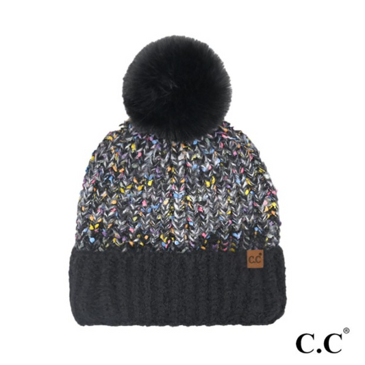 Confetti Pom Beanie