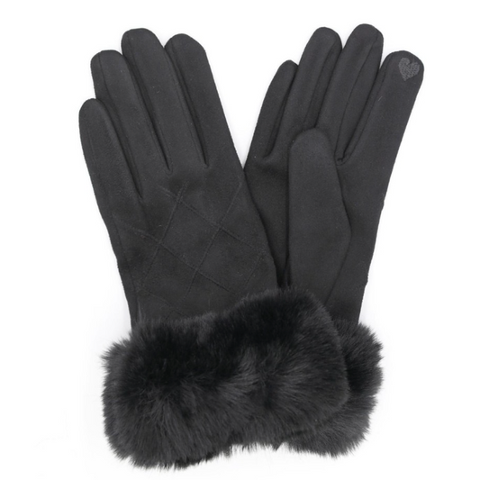 Faux Suede Gloves