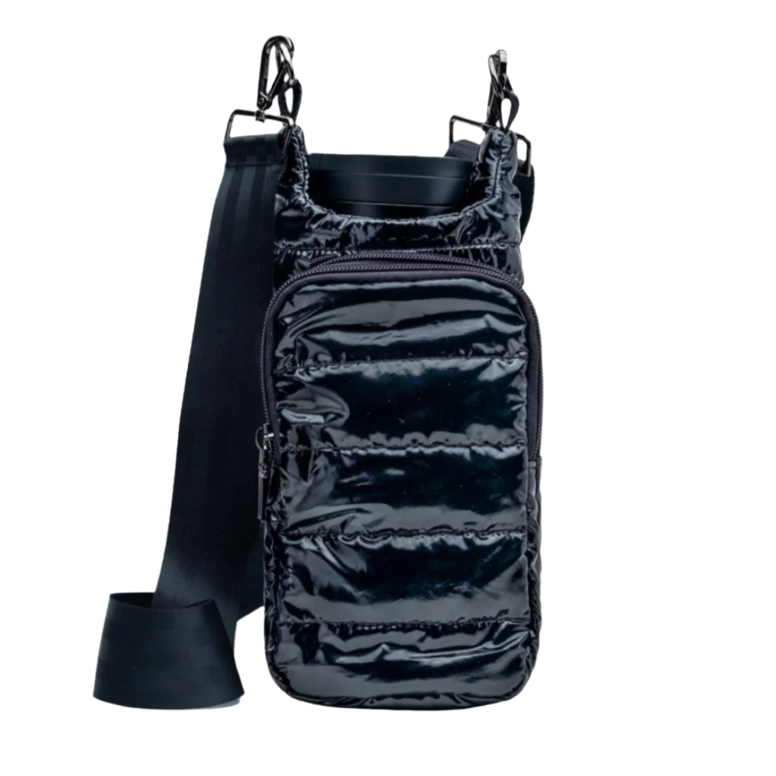 The Original WanderFull Hydrobag-Glossy Black-Black Strap