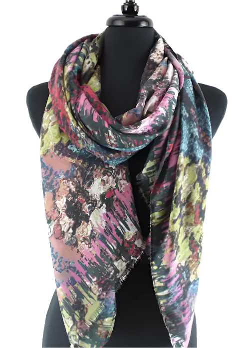 Blossom Gala Scarf-Pink