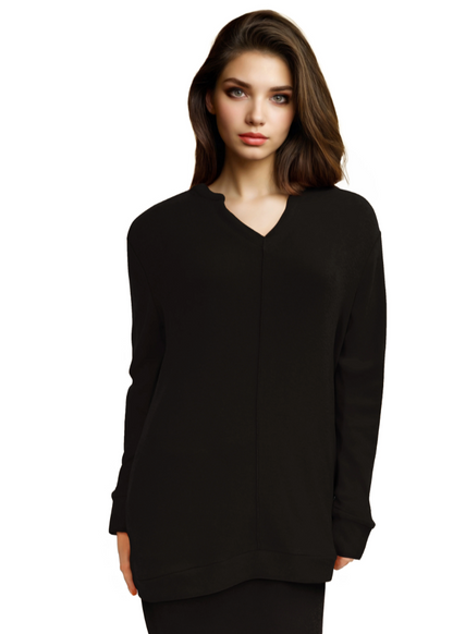 La Cera V-Neck Pocket Tunic-NEW STYLE