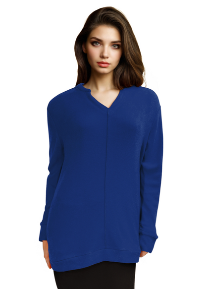 La Cera V-Neck Pocket Tunic-NEW STYLE