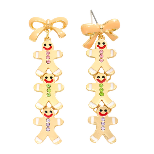 Gingerbread Dangle Earrings