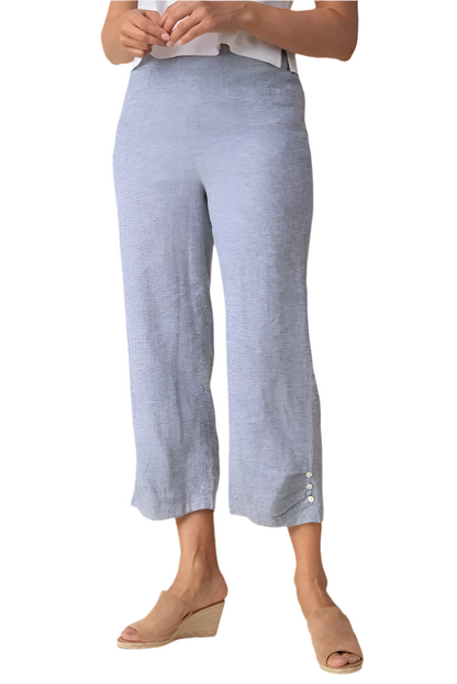 Habitat Linen Pleat Button Capri