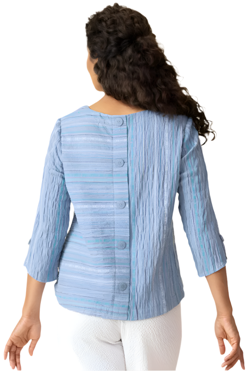 Habitat Baja Weave Button Back Pullover