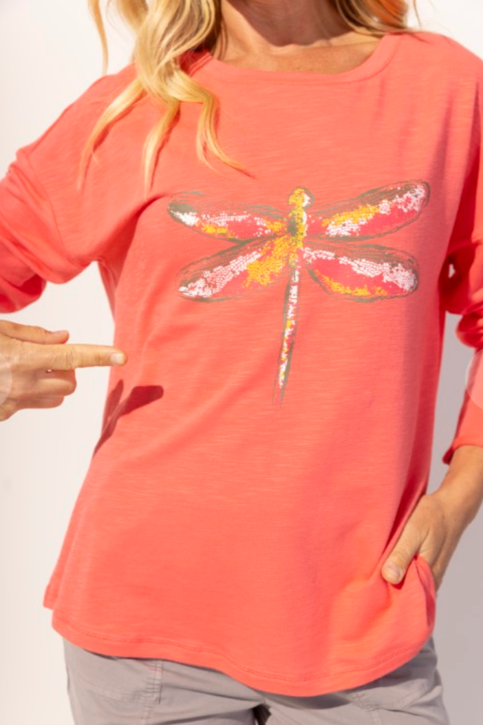 Escape Peruvian Cotton Dragonfly Terry Pullover