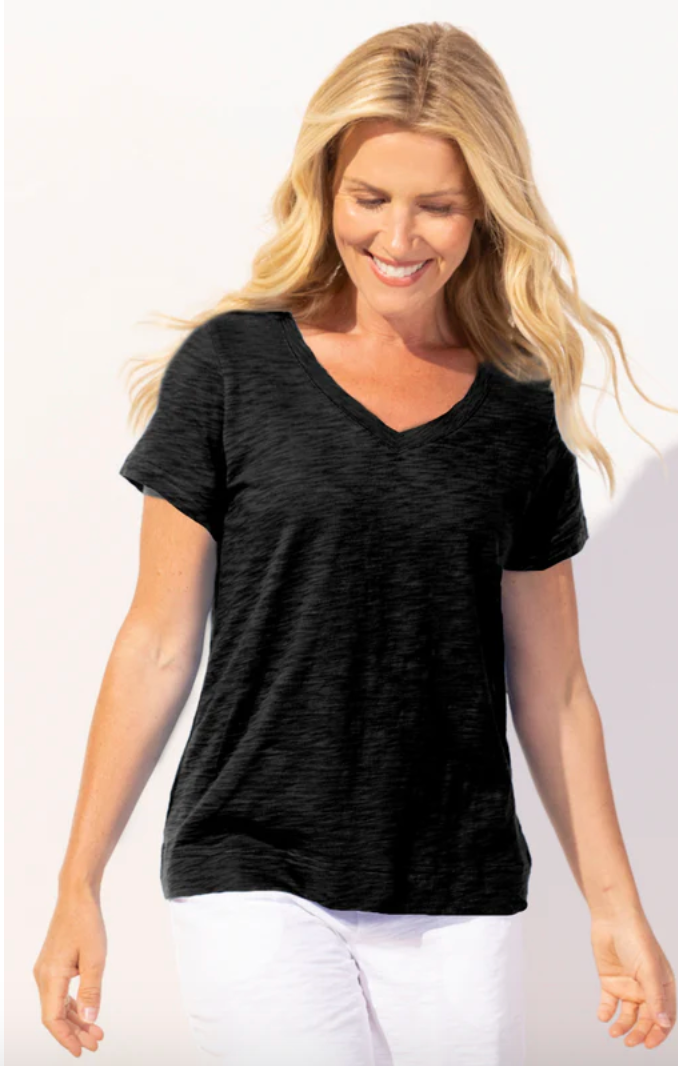 Escape Peruvian Cotton V-Neck Tee