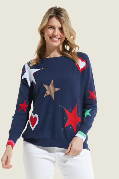 Zaket & Plover Hearts & Stars Sweater