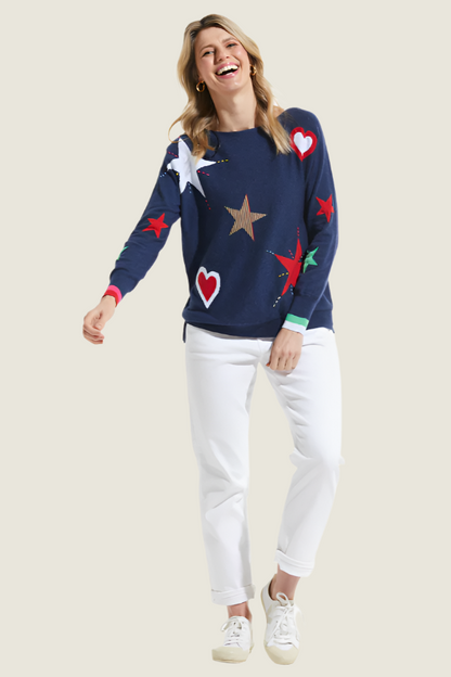 Zaket & Plover Hearts & Stars Sweater