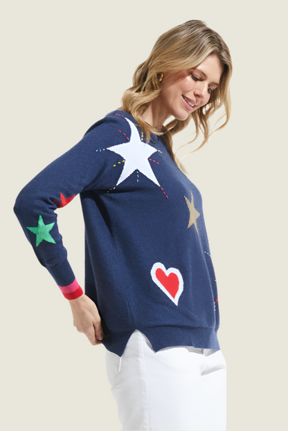 Zaket & Plover Hearts & Stars Sweater