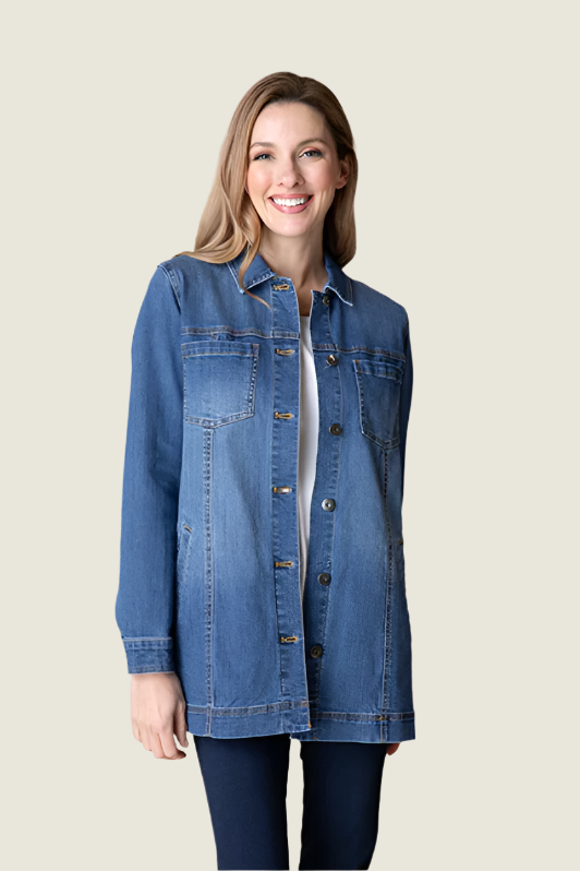 Habitat Stretch Denim Boyfriend Jacket-RESTOCKED!