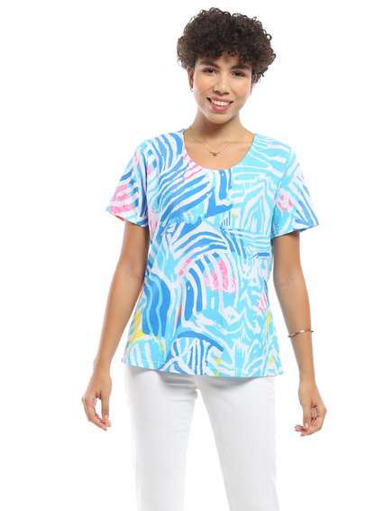 Parsley & Sage Wendy Short Sleeve Top