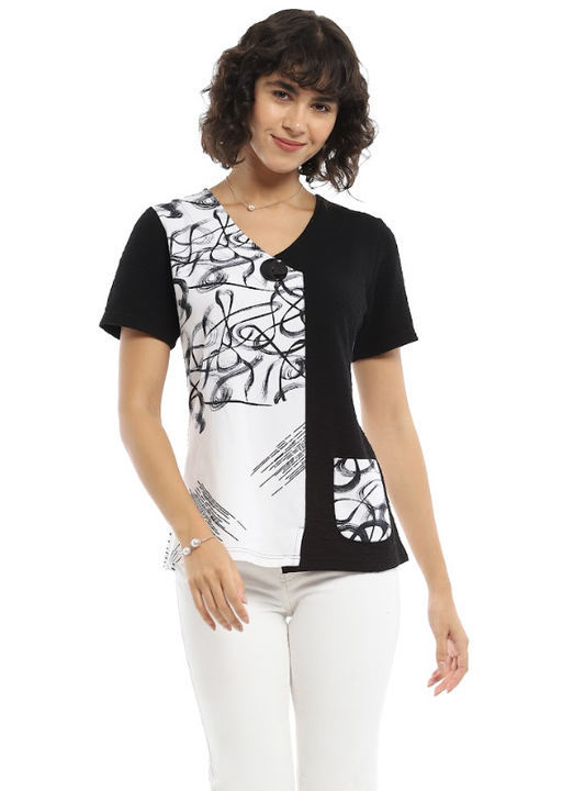 Parsley & Sage Belle Short Sleeve Top