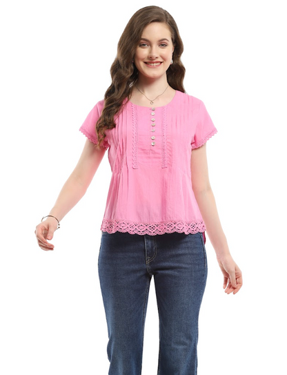 Parsley & Sage Doreen Short Sleeve Top