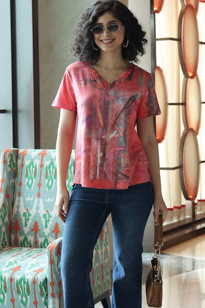 Parsley & Sage Kelly Short Sleeve Top