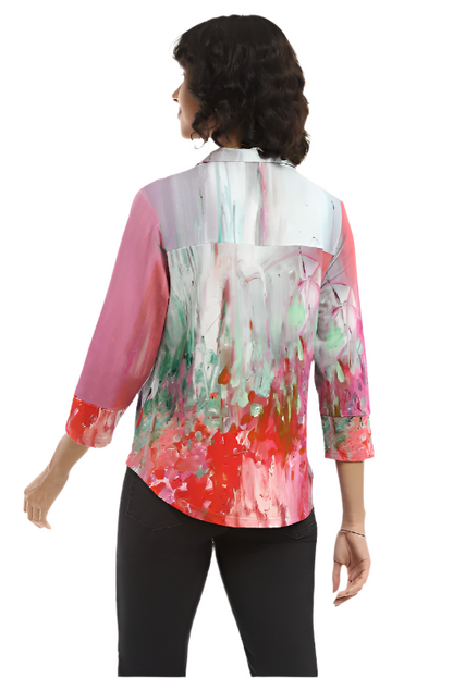 Parsley & Sage Jardin Button Top