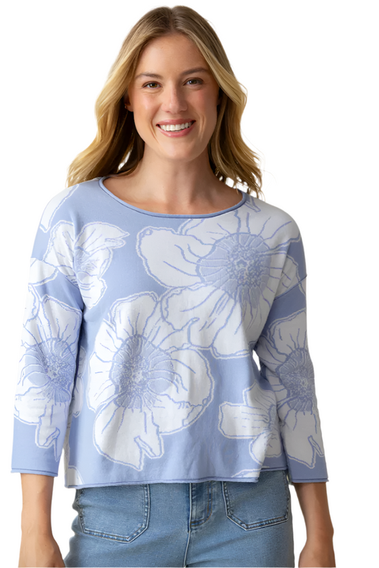 Habitat Floral Jacquard Pullover