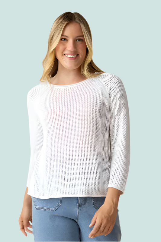 Habitat Coastal Crochet Pullover