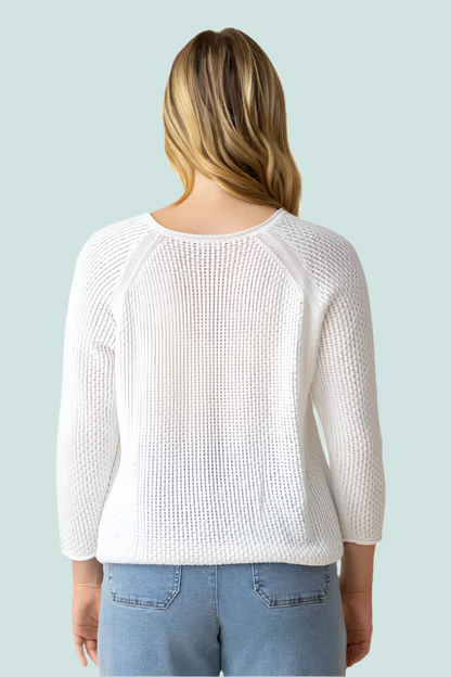 Habitat Coastal Crochet Pullover