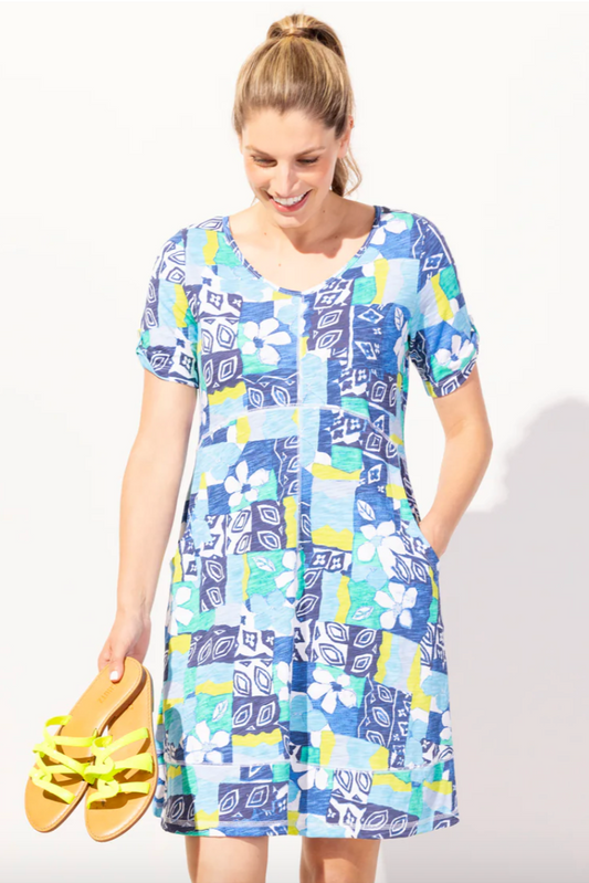 Escape Hand Block Bistro Dress