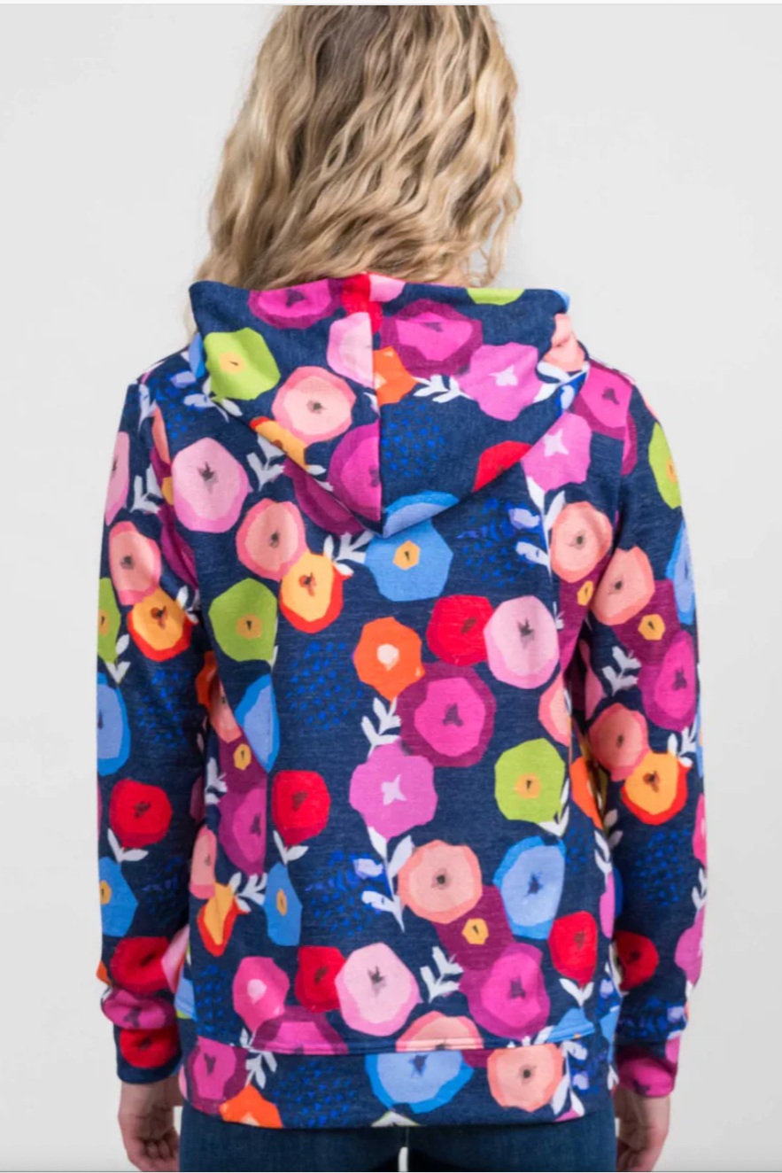 Trisha Tyler Floral Print Hoodie