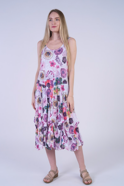 Shana Long Crinkle Tank Dress