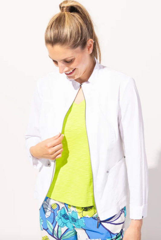 Ocean Front Vista Washed Cotton Beach Jacket