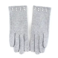 Faux Pearl Embellished Gloves