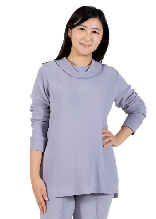 La Cera Cowl Neck Top-50% OFF