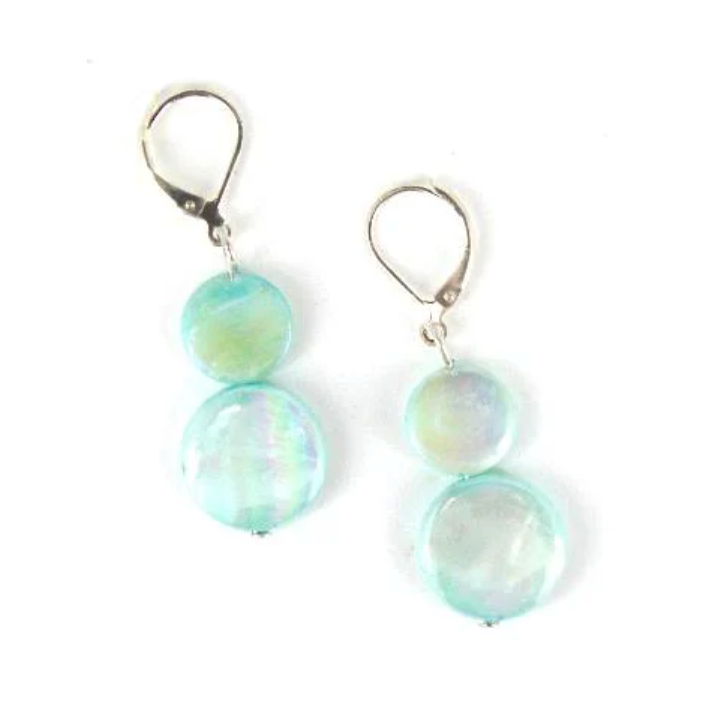 Sea Lily Mother of Pearl Earrings