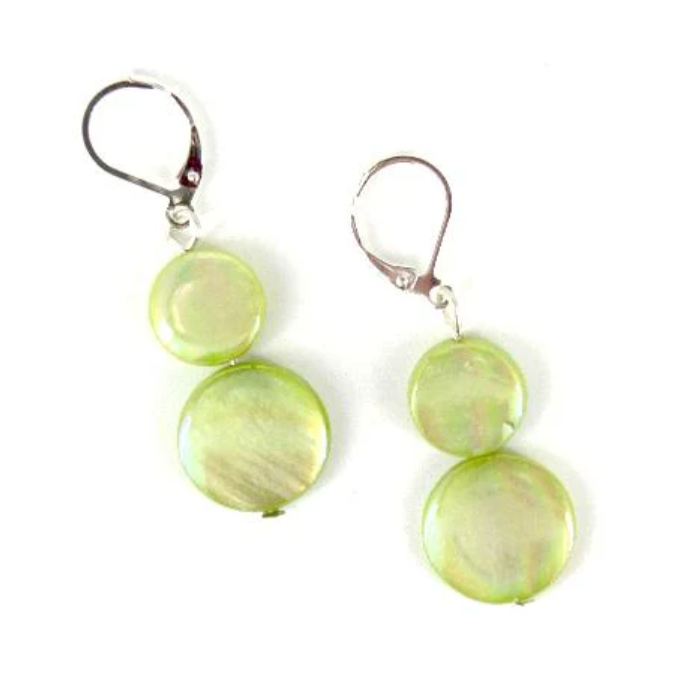 Sea Lily Mother of Pearl Earrings