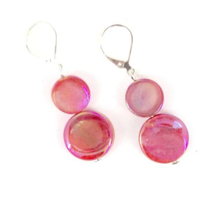 Sea Lily Mother of Pearl Earrings