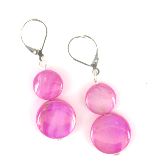 Sea Lily Mother of Pearl Earrings