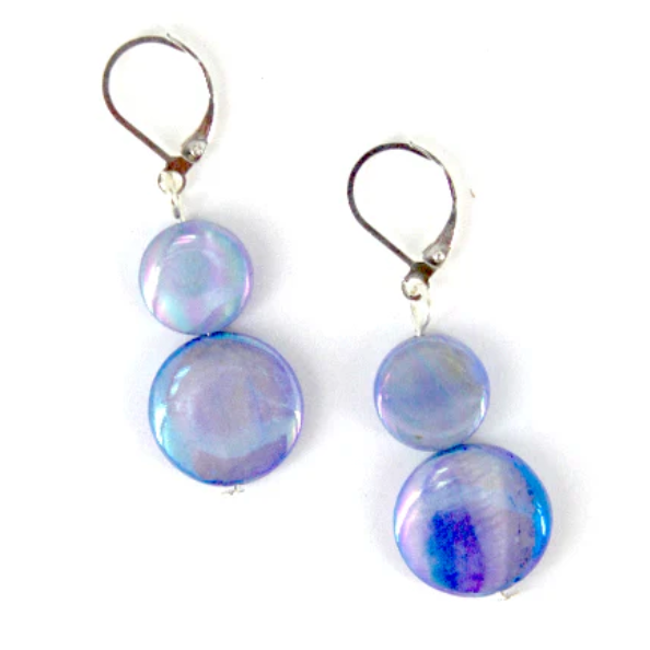 Sea Lily Mother of Pearl Earrings