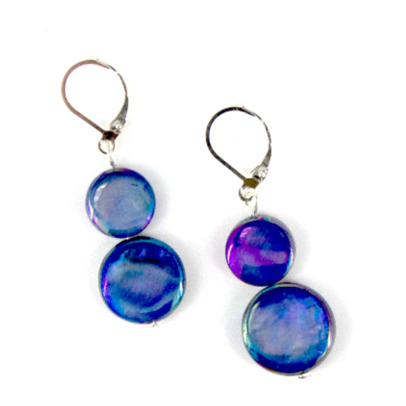 Sea Lily Mother of Pearl Earrings