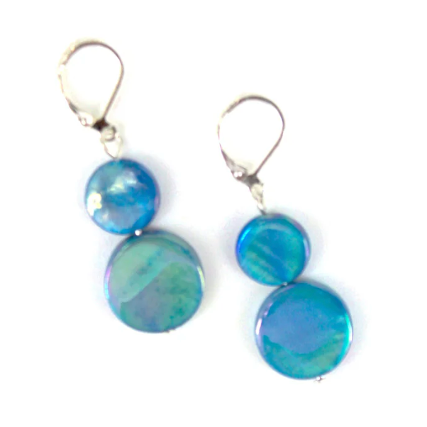 Sea Lily Mother of Pearl Earrings