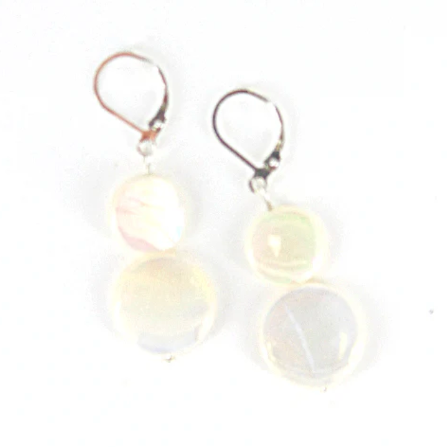 Sea Lily Mother of Pearl Earrings
