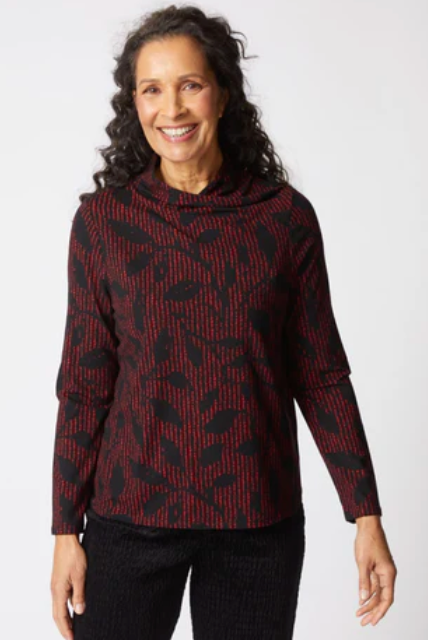 Habitat Core Travel Canopy Wrap Neck Top-NEW!